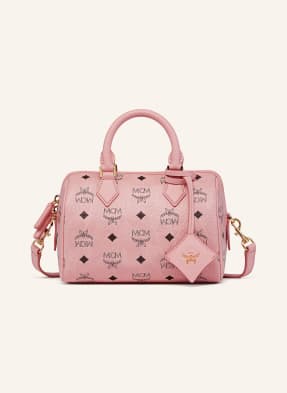 Mcm Handtasche Ella Boston Visetos rosa