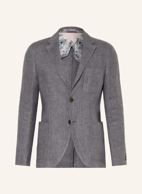 Etro Slim Fit Sako Z Lnu m0008 pale grey
