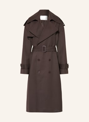 The Frankie Shop Trenchcoat Dursley tmavě hnědá