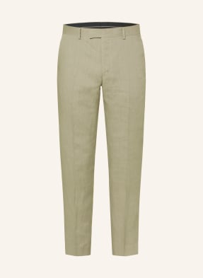 Tiger Of Sweden Kostýmové Kalhoty Tenuta Slim Fit Z Lnu 03d mole