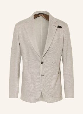 Brioni Sako Z Džersejové Tkaniny, Regular Fit krémová / černošedá
