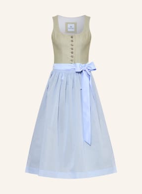 Hammerschmid Dirndl Koflersee světle zelená / tmavě modrá