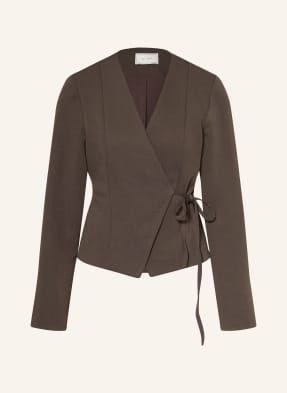 Neo Noir Wickelbluse Simmi braun