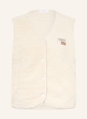 Darling Harbour Teddyfell-Weste weiss