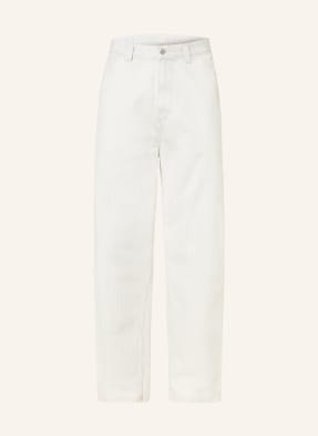 Carhartt Wip Cargové Kalhoty Mercer Single Knee Pant Loose Fit krémová / šedá