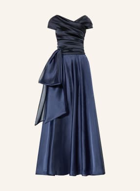 Talbot Runhof Večerní Šaty Z Kombinace Materiálů 432 armada blau
