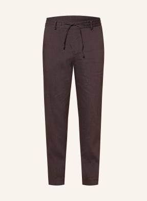 Boss Chino Perin Tapered Fit Mit Leinen braun