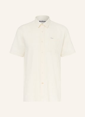 Barbour Košile S Krátkým Rukávem Kingswood Relaxed Fit krémová