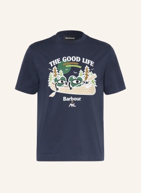 Barbour Tričko Mul Good Life tmavě modrá / hnědá / zelená