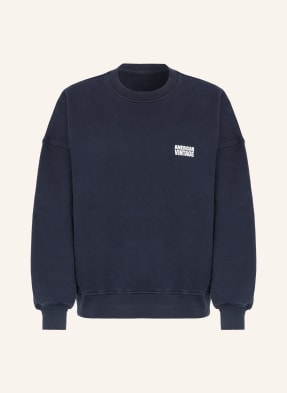 American Vintage Sweatshirt Plizzy blau