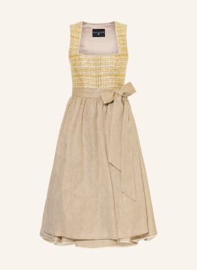 Kinga Mathe Bouclé Dirndl Saranda S Třpytivou Přízí zlatá / béžová