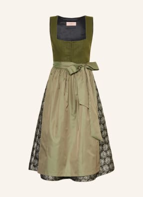 Alissa By Kinga Mathe Dirndl Ida Z Lnu olivová / stříbrná / khaki