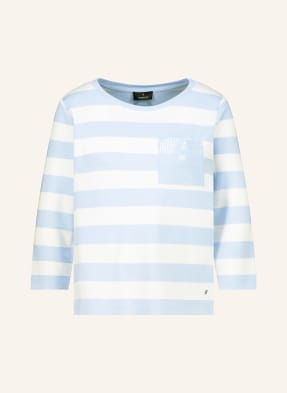 Monari Shirt Mit 3/4-Arm Und Pailletten blau