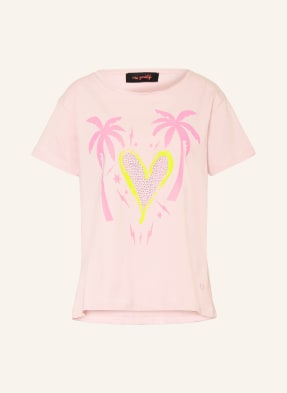 Miss Goodlife T-Shirt Mit Schmucksteinen rosa