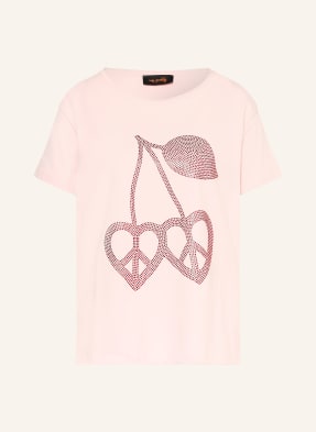 Miss Goodlife T-Shirt Mit Schmucksteinen rosa