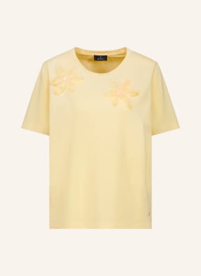Monari T-Shirt Mit Pailletten gelb