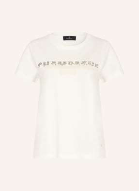 Monari T-Shirt Mit Schmucksteinen weiss