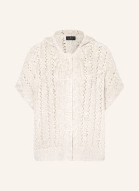 Monari Strickjacke Mit Pailletten beige