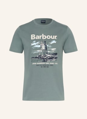 Barbour Tričko Harbourside olivová / béžová / tmavě modrá