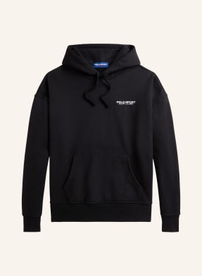 Polo Sport Ralph Lauren Mikina S Kapucí černá / bílá