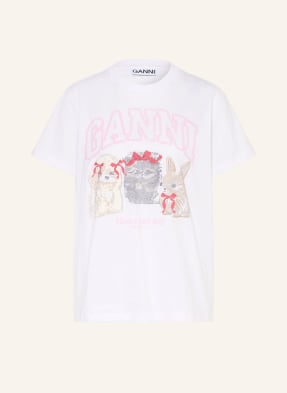 Ganni T-Shirt weiss