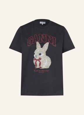 Ganni T-Shirt schwarz