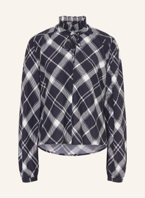 Barbour Blůza S Volánky tmavě modrá / bílá