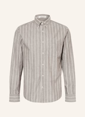 Gant Košile Regular Fit světle hnědá / bílá