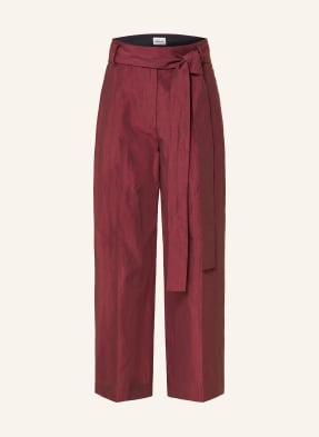 Luis Trenker Culotte Lulolita S Lemováním tmavě červená