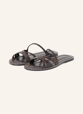 Dries Van Noten Sandály tmavě hnědá