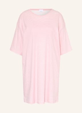 Mey Noční Košile Simple Stripes S 3/4 Rukávem růžová / bílá