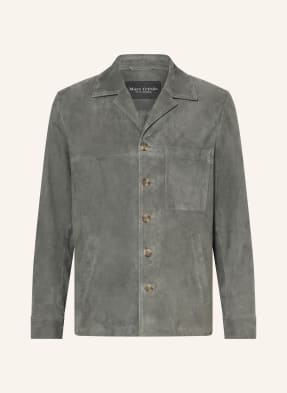 Marc O'polo Leder-Overjacket gruen
