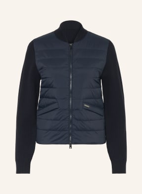 Woolrich Peříová Bunda Z Kombinace Materiálů tmavě modrá