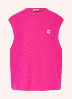 American Vintage Oversized Svetr Bez Rukávů Zolly neonově růžová