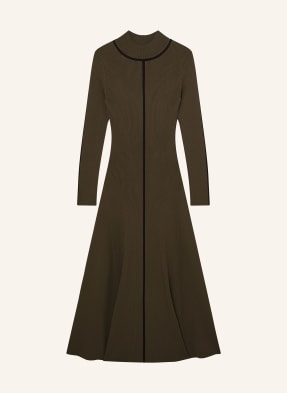 Reiss Pletené Šaty Polly khaki / černá