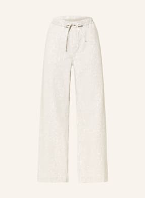 Lala Berlin Džíny S Širokými Nohavicemi Paloma washed cream leo