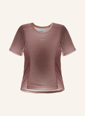Icebreaker Funkční Tričko Merino 75 Cool-Lite™ Featherl hnědá / krémová