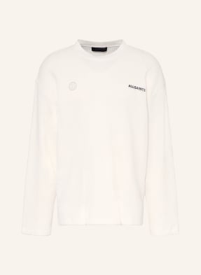 Allsaints Oversized-Pullover Emblem weiss