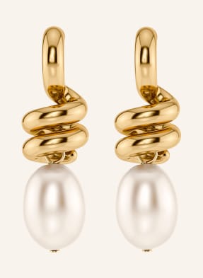 Edblad Náušnice Swivel Pearl L zlatá