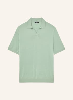 Reiss Pletené Polo Tričko Duchie Z Merino Vlny světle zelená