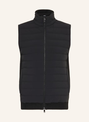Reiss Steppweste Newford Im Materialmix schwarz