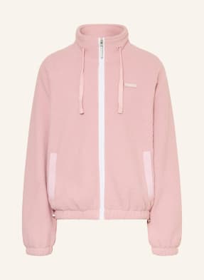 Flâneur Bunda Z Medvídčího Kožešiny Fleece růžová / bílá