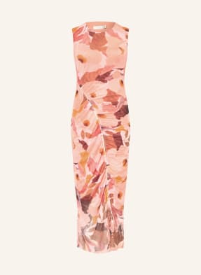 Ted Baker Síťované Šaty Elyra oranžová / tmavě červená / červená