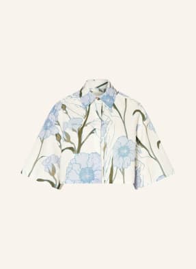 Ted Baker Krátká Halenka Bara S Lnem A 3/4 Rukávy režná / khaki / tmavě modrá