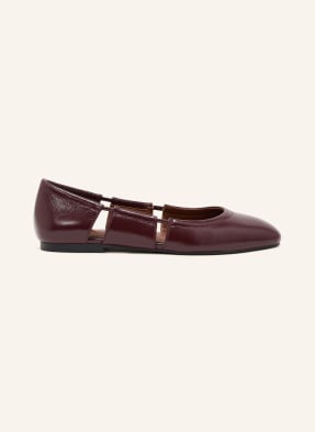 Reiss Ballerinas Leona Mit Cut-Outs rot