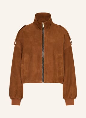 Allsaints Lederjacke Lowden braun