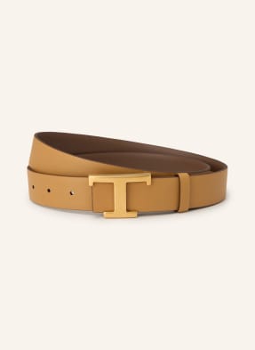 Tod's Kožený Opasek V Oboustranném Provedení hnědá / zlatá