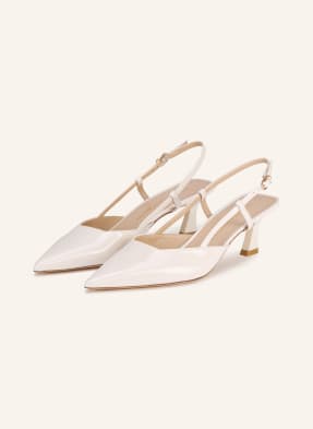 Stuart Weitzman Slingpumps S Otevřenou Patou Vinnie 50 krémová