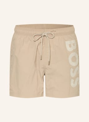 Boss Badeshorts Octopus grau