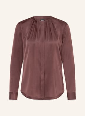 Boss Seidenbluse Banorah braun